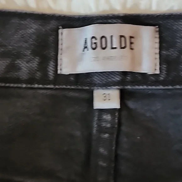 Agolde Los Angeles Black Denim Jeans - Picture 6 of 14